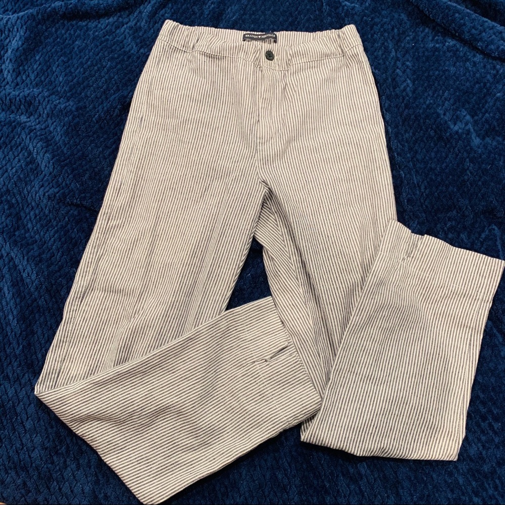 Brandy Melville Blue and White Striped Pants